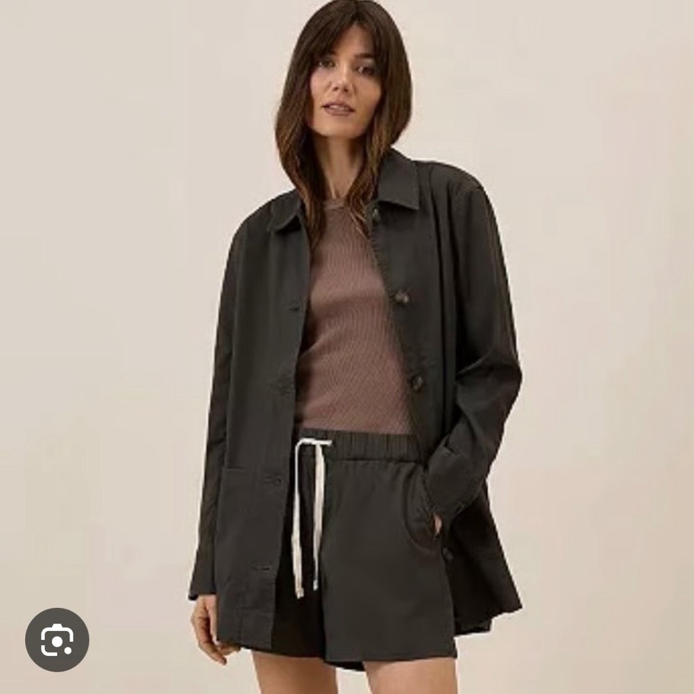 Women's Pact Organic Oversized Daily Twill Lightweight Jacket Nwot Xxs